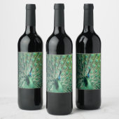 Peacock Strut Wijn Etiket (Flessen)