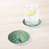 Peacock Strut Zandsteen Onderzetter (Zijkant)