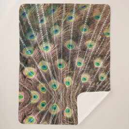 Peacock Style Blanket Large Sherpa Deken