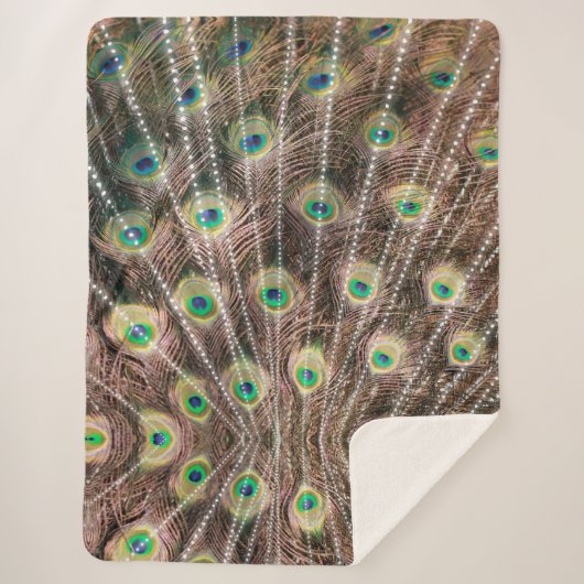 Peacock Style Blanket Large Sherpa Deken (Voorkant)