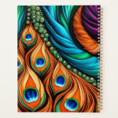 Peacock Swirl Planner (Achterkant)
