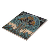 Peacock Symbolisme Belle Epoque Art Deco Tegeltje (Zijkant)