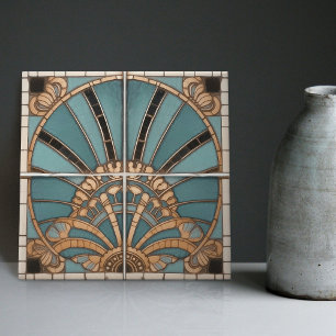 Peacock Symbolisme Belle Epoque Art Deco Tegeltje