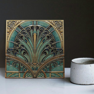 Peacock Symbolisme Belle Epoque Art Deco Tegeltje