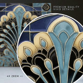 Peacock Symbolisme Belle Epoque Art Deco Tegeltje