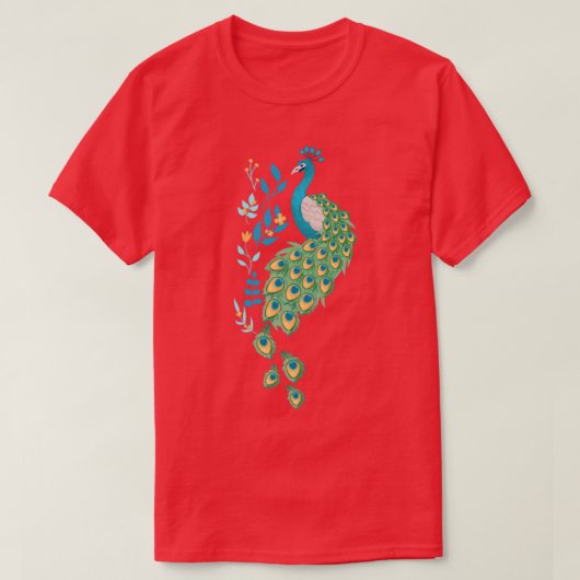 Peacock T-shirt (Design voorkant)