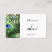 Peacock Tafelnummers Classic Plaatskaartje (Achterkant)