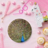 Peacock Tail Feathers Papieren Bordje (Feest)