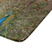 Peacock Tail Feathers Snijplank (Hoek)