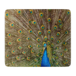 Peacock Tail Feathers Snijplank