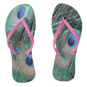 Peacock Tail Feathers Teenslippers (Voetbed)