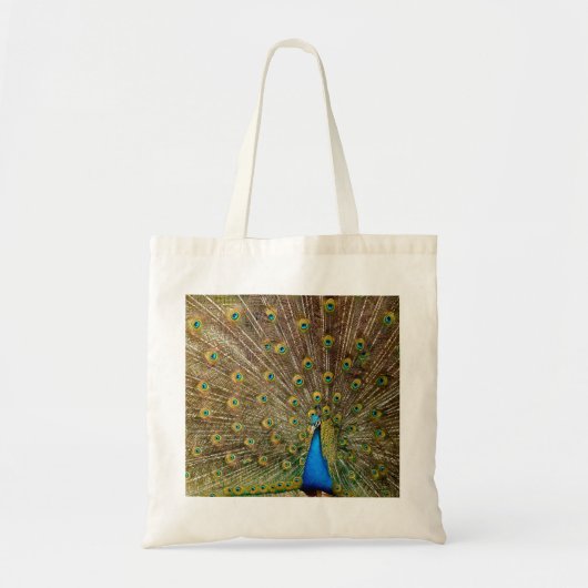 Peacock Tail Feathers Tote Bag (Voorkant)