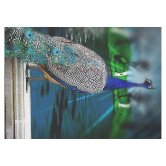 Peacock Tail Tafelkleed (Voorkant (Horizontaal))