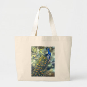 Peacock-Tas Grote Tote Bag