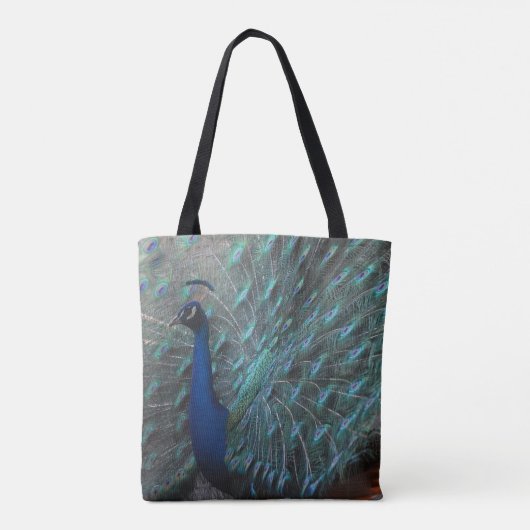 Peacock-tas Tote Bag (Achterkant)