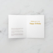 Peacock tegel verjaardagskaart kaart (Binnen)