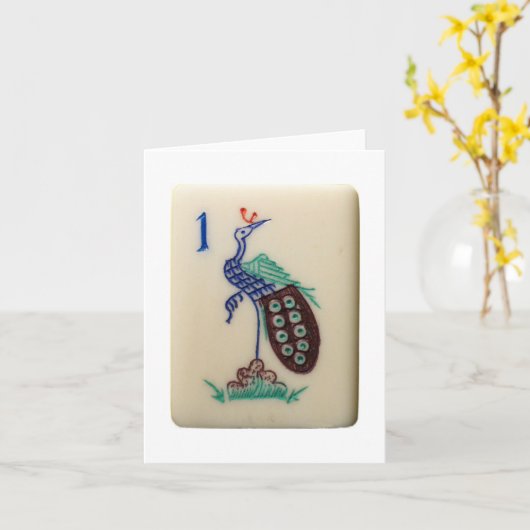 Peacock-tegelkaart Kaart (Gele Bloem)