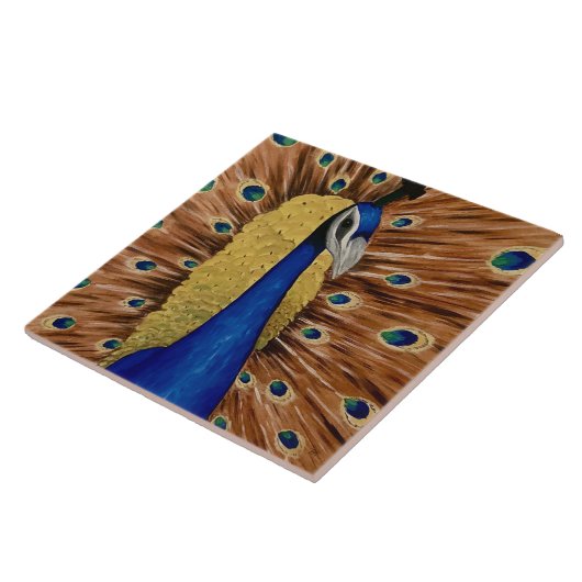 Peacock Tegeltje (Zijkant)