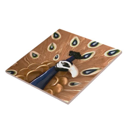 Peacock Tegeltje (Zijkant)