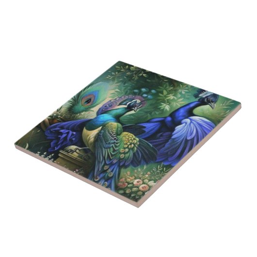 Peacock Tegeltje (Zijkant)