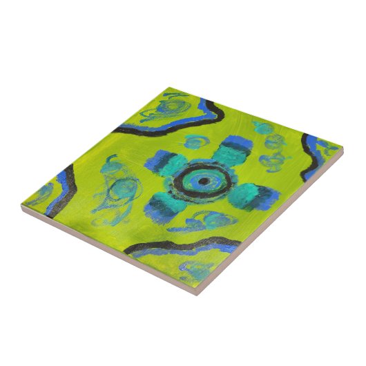 Peacock Tegeltje (Zijkant)