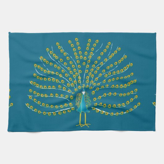 Peacock Theedoek (Horizontaal)