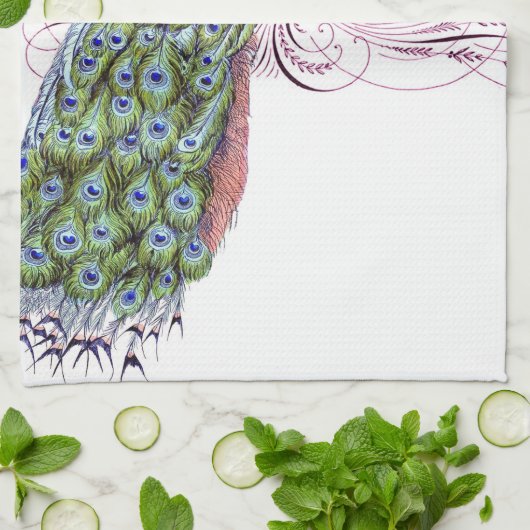  Peacock Theedoek (Gevouwen)