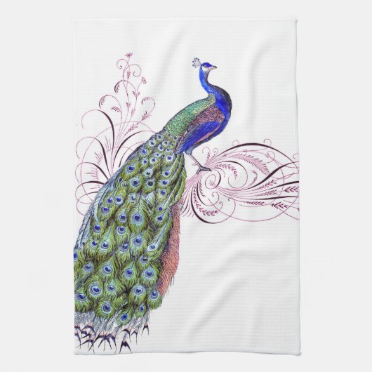  Peacock Theedoek (Verticaal)