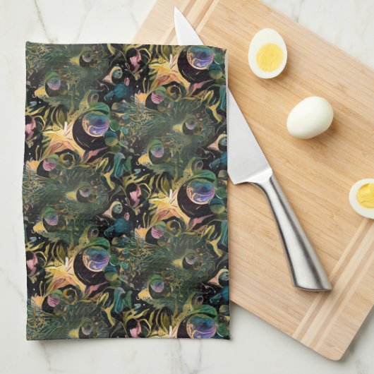 Peacock Theedoek (Quarter Fold)