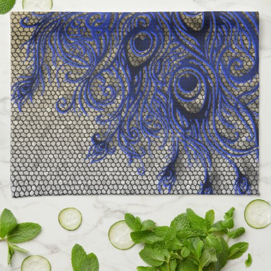 Peacock Theedoek (Gevouwen)