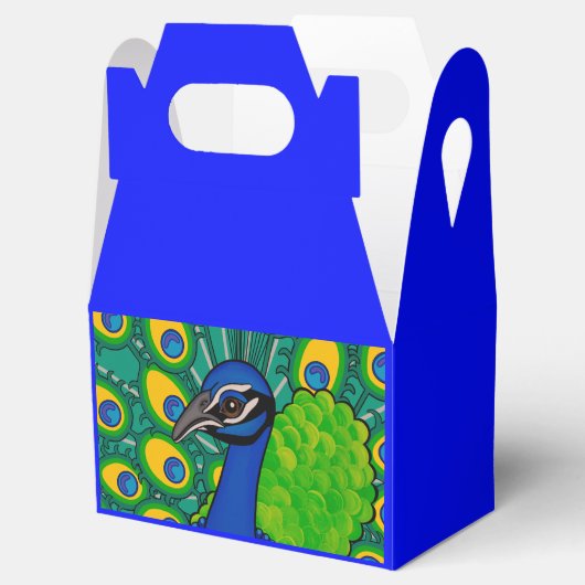 Peacock thema partij gunst box bedankdoosjes (Geopend)