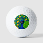 Peacock Thgerespecteerd Golf Ball Golfballen (Voorkant)