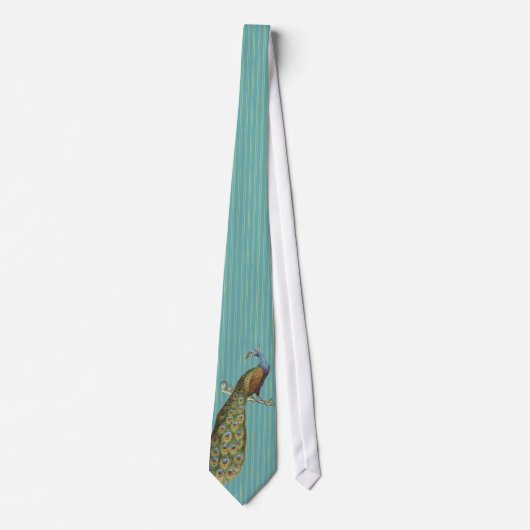 Peacock Tie For Weddings and Special Occasions Stropdas (Voorkant)