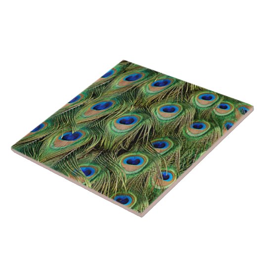 Peacock Tile Tegeltje (Zijkant)