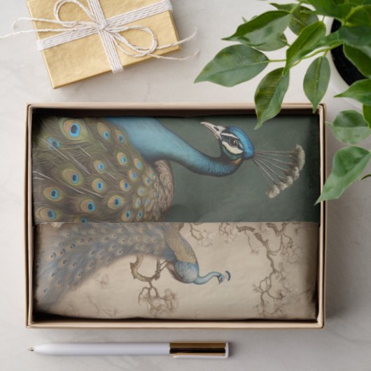 Peacock Tissue Page Tissuepapier (Geschenk)