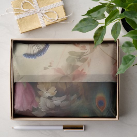  Peacock Tissuepapier (Geschenk)