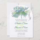 Peacock  Tortelduifjes Kaart (Voorkant)