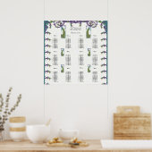 Peacock  Tortelduifjes Poster (Keuken)