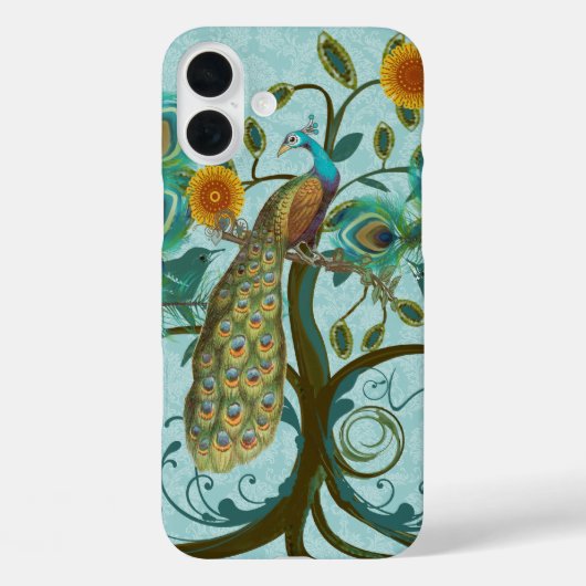 Peacock Tree Birdcage Damask iTouch Hoesje (Achterkant)