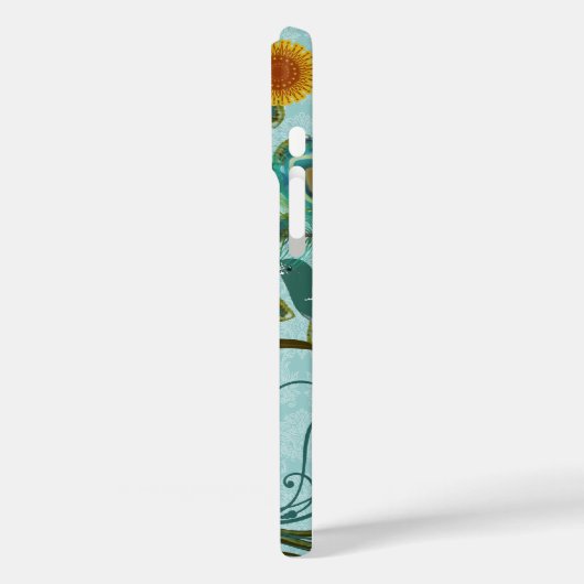 Peacock Tree Birdcage Damask iTouch Hoesje (Achterkant / Links)