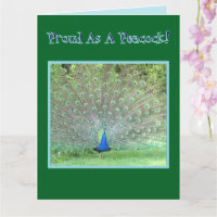 Peacock / "TROTS ALS EEN PAUW" / GELUKKIGE VERJAAR