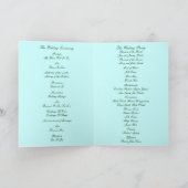 Peacock Trouwprogramma Kaart (Binnen)