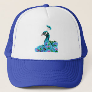 Peacock Trucker Hat Trucker Pet