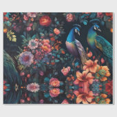 Peacock Tuin Behang Kunst Cadeaupapier (Vlak)