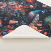 Peacock Tuin Behang Kunst Sherpa Deken (3/4)