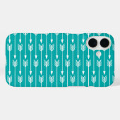Peacock Turquoise Arrows Pattern Case-Mate iPhone Case (Achterkant (horizontaal))