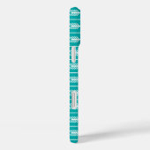 Peacock Turquoise Arrows Pattern Case-Mate iPhone Case (Achterkant / Rechts)