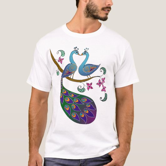 Peacock uit liefde T-Shirt (Voorkant)