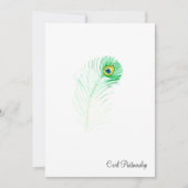 Peacock - Uitnodiging voor een civiel partnerschap (Voorkant)