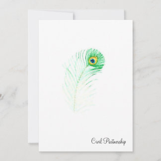 Peacock - Uitnodiging voor een civiel partnerschap